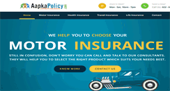 Desktop Screenshot of aapkapolicy.com